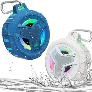 EBODA Bluetooth Shower Speaker, IPX7 Waterproof Portable Wireless Small Speakers, Floating, 24H Playtime for Home, Beach, Pool, Kayak, Hiking, Boat Accessories, Gifts for Boys, Girls