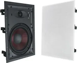 Rockville WA858 8" in-Wall Home Speakers (Pair), 300W Peak, 8 Ohm, Kevlar Woofer, Silk Dome Tweeter, Adjustable Highs, for Home Theater and Whole-House Audio