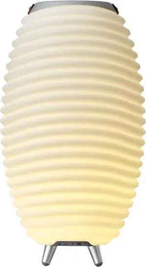 Adesso Kooduu 3-in-1 LED Lamp, Bluetooth Speaker & Drink Holder - Cordless, Rechargeable Indoor/Outdoor Light  Fits 1 Bottle, 22H