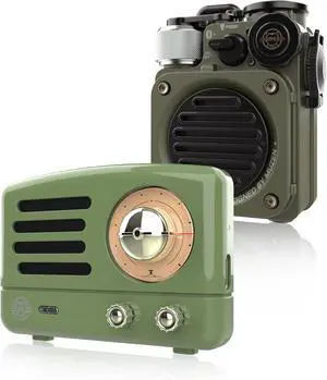 Muzen Wild Mini Rugged Outdoor Speaker, Bluetooth Portable Speaker with Louder Volume,OTR Magnetic Sticker Speaker Portable Bluetooth Speaker