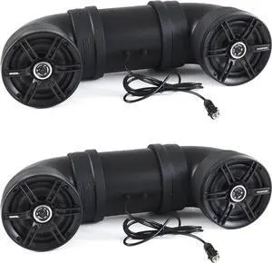 Soundstorm BTB6 Bluetooth 450W ATV/Marine UTV Amplified Tube Speaker (2 Pack)