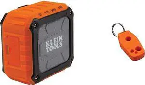 Klein Tools AEPJS1 Bluetooth Speaker with 5W Audio, 10hr Runtime, IPX5 MAG2 Magnetizer/Demagnetizer for Screwdriver Bits