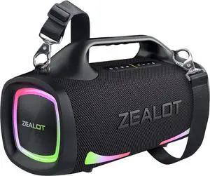 ZEALOT Bluetooth Speaker,110W Peak(100W) Booming Sound Speakers Wireless, Dual Pairing, XBass+, Portable Speaker Bluetooth Wireless, 20W Stereo Sound