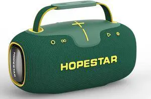 WorryFree Gadgets Portable Bluetooth Speaker, Loud Sound, 60W Powerful Deep Bass Stereo Sound, Wireless Indoor/Outdoor Party Speaker for Camping, Beach, Party, Support TWS/USB/TF Card/AUX (Green)