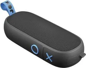 JAM Hang Around, Pairable Waterproof Bluetooth Speaker 100 ft. Range, 20 Hour Playtime, Dust-Proof, Drop-Proof IP67 Rating Built-in Speakerphone, Aux-In Port, USB Charging Black HX-P505BK