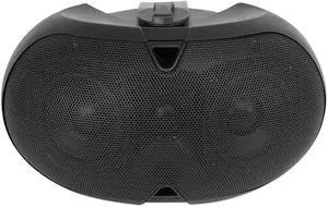 Rockville D4-70 Black Dual 4" 60W Wall Mount Speaker, 70V/100V or 8 Ohm, Clear Sound, Sleek Design, Wide Frequency, for Restaurants and Offices