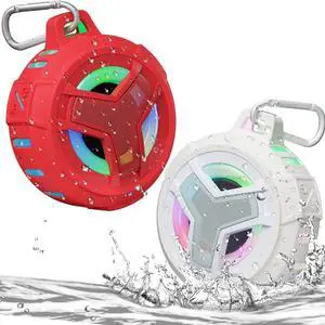 EBODA Bluetooth Shower Speaker, IPX7 Waterproof Portable Wireless Small Speakers, Floating, 24H Playtime for Home, Beach, Pool, Kayak, Hiking, Boat Accessories, Gifts for Women Girls