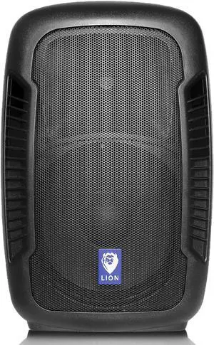 Technical Pro 1500 Watts 10'' Two Way ABS Molded Active Bluetooth Loudspeaker with Built-in Amplifier, LCD Display, USB/SD Card Inputs, Remote Control, Carry Handles for Home and Party