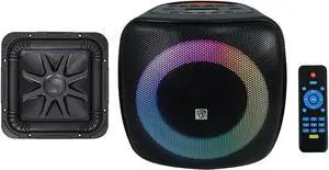KICKER L7S104 10" 1200 Watt Solobaric L7S Car Subwoofer Bundle with Rockville Rock Everywhere Portable Bluetooth Speaker (2 Items)
