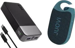 20000mAh 45W Power Bank Portable Charger Clip Wireless Portable Bluetooth Speaker