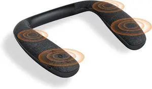 Jabees Vibe Bluetooth Wearable Neckband Speaker  360° Surround Sound, 8 Hours Playtime, Built-in Mic, Comfortable & Portable for Music, Podcasts, Gaming & Calls