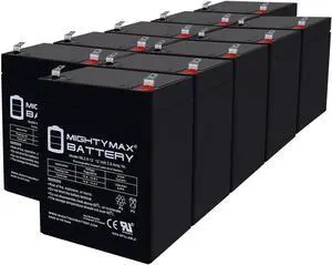 Mighty Max Battery 12V 2.9AH F1 SLA Replacement Battery Compatible with ION Audio Tailgater Plus IPA98 Portable Bluetooth Speaker - 10 Pack