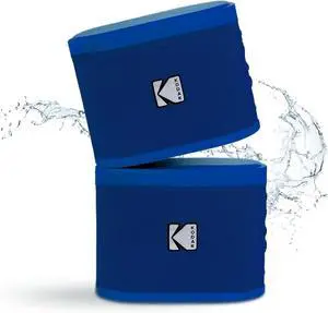 KODAK SOUNDBRIX Bluetooth Speaker Portable Waterproof Magnetic Wireless Stackable Stereo Pairing 5H Playtime 5W RMS Home Travel Party Beach Electronics for Outdoors Blue Mini Speakers for Computers