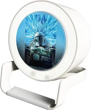 Star Wars: The Mandalorian Grogu and Din Djarin Portrait Night Light Charger and Bluetooth Speaker