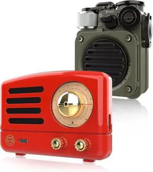 Muzen Wild Mini Rugged Outdoor Speaker, Bluetooth Portable Speaker with Louder Volume,OTR Magnetic Fridge Sticker Bluetooth Speaker
