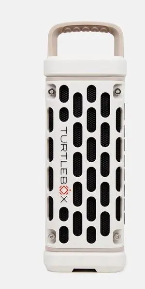 Turtlebox Ranger: Loud! Outdoor Portable Bluetooth 5.4 Speaker | Rugged, Waterproof, Ultra-Portable | Plays to 105db, Deep Bass, Shockproof, Unlimited Pairing for Full Stereo Experience, Ivory