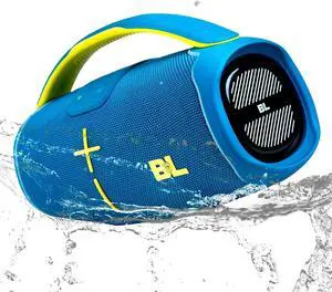 B&L AM-67 Boombox Waterproof Outdoor Speaker  50W High Power Portable Bluetooth Home Stereo System with Super Woofer, AUX Input  Powered Home Speakers for Camping & Gifts