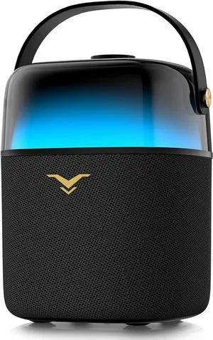 Bluetooth Speakers, 50W(80W Peak) Portable Wireless Speaker with 360-degree LED Light Show, Loud Stereo Sound with Active Bass & Treble, IPX5 Waterproof Speaker for Outdoor, Home Party, Camping, Beach