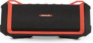 Aiwa Exos-3 Waterproof Bluetooth Speaker, 60W Peak Power, 20-Hour Playtime, Stereo Sound, USB-C Charging, IPX7 Waterproof, Wireless Pairing, Perfect for Outdoor Adventures