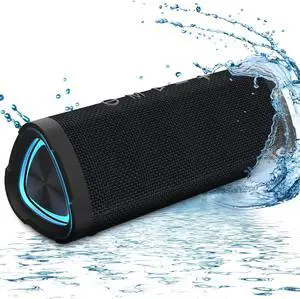 Vanzon V40 Portable Wireless Bluetooth Speaker, Bluetooth 5.0, 24W Stereo Sound, IPX7 Waterproof Wireless Speaker, 24H Playtime,Suitable for Travel