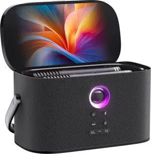 Portable Party Bluetooth Speaker, 140W Speaker with Self-Charging Microphone, Screen Lyrics Display, Deep Bass, Dynamic Lights, Loud Wireless Speaker, Support WiFi AUX HDMI for TV/Projector