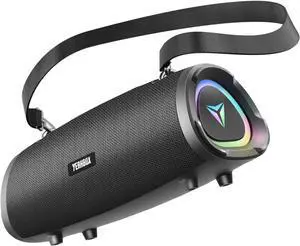 Sonic Boom 100W(120w Peak) Portable Speaker Loud Wireless Bass Booster with RGB Lights, IPX6 Waterproof Outdoor Large Big Subwoofer, Dual DSP, Indoor/Outdoor for Camping, Party/24H/TF/AUX/EQ