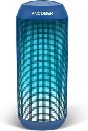 Portable Bluetooth Speaker, Wireless Speakers 15W HiFi Loud Sound with LED Lights, IPX4 Waterproof, BT 5.3, Dual Pairing,Small Speaker Electronics for Camping Party Holiday Her