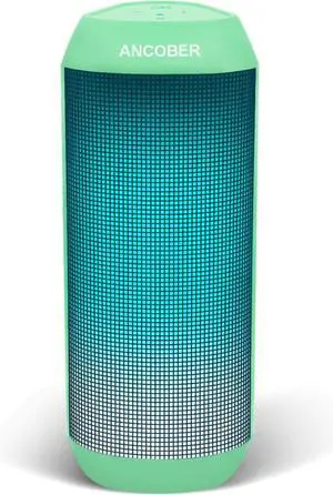 Bluetooth Speaker, Portable Wireless Speakers 15W Loud Sound with Cool Multi LED Lights Dynamic Modes, IPX4 Waterproof, BT5.3, TWS Surround Pairing, Lightweight for Party Outdoor Home Camping Gift