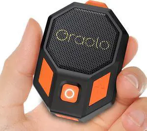 Oraolo Clip-On Portable Speaker Wearable Speaker Bluetooth 5.4, Mini Speakers for Hands-Free Calls, Built-in Mic, Stereo Sound, IPX6 Water Resistance, 12H Playtime, Wireless Speakers for Outdoor