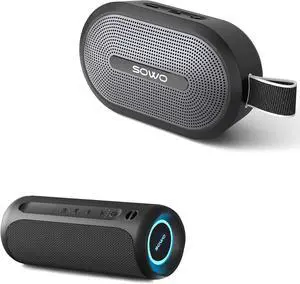 SOWO Wireless Bluetooth Speaker, Ultra Portable Magnetic Speaker, Coverless IP67 Waterproof Design, 24 H Playtime, Small Speaker with Pro Sound, for Indoors, Outdoors, Hiking and Golf Speaker