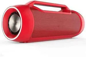 Portable Bluetooth Speakers, Speaker Loud Stereo Sound, Floating Stereo Pairing Bluetooth 5.0 Built-in Mic for Outdoors Camping(Red)