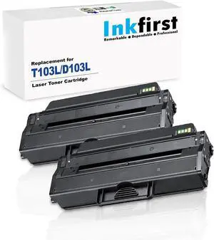 2 Inkfirst Compatible High Yield Toner Cartridges Compatible with Samsung MLT-D103L (MLTD103L) D103L BlackML-2955DW ML-2955ND SCX-4728FD SCX-4729FD SCX-4729FW ML-2950D ML-2950ND 2 Inkfirst Compatible High Yield Toner Cartridges Compatible with Samsung MLT-D103L (MLTD103L) D103L BlackML-2955DW ML-2955ND SCX-4728FD SCX-4729FD SCX-4729FW ML-2950D ML-2950ND