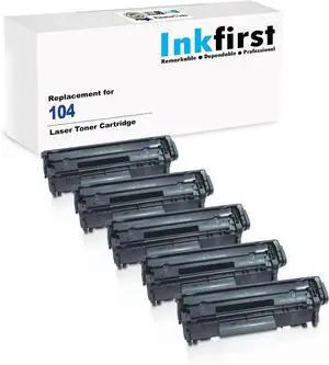 5 Inkfirst Compatible Toner Cartridges Replacement for Canon 104 FX9 FX10 0263B001AA FAXPHONE L120 L90 imageCLASS D480 MF4150 MF4270 MF4350D MF4370DN MF4690 FAXPHONE L120 L90 5 Inkfirst Compatible Toner Cartridges Replacement for Canon 104 FX9 FX10 0263B001AA FAXPHONE L120 L90 imageCLASS D480 MF4150 MF4270 MF4350D MF4370DN MF4690 FAXPHONE L120 L90