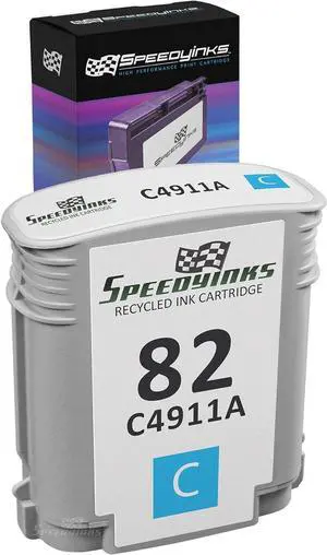 SPEEDYINKS Speedy Inks Remanufactured Ink Cartridge Replacement for HP 82 C4911A (Cyan)