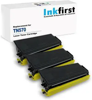 3 High Yield Inkfirst Compatible Toner Cartridges Replacement for Brother TN-570 TN570 HL-5100 HL-5130 HL-5140 HL-5150D HL-5150DLT HL-5170DN HL-5170DNLT DCP-8040 DCP-8040D DCP-8045D MFC-8220 MFC-8440