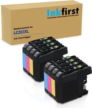 2 Set of 4 Inkfirst Ink Cartridges LC203XL LC203 LC201 High Yield Compatible Remanufactured for Brother MFC-J480DW MFC-J485DW MFC-J5520DW MFC-J5620DW MFC-J5720DW MFC-J680DW MFC-J880DW MFC-J885DW 2 Set of 4 Inkfirst Ink Cartridges LC203XL LC203 LC201 High Yield Compatible Remanufactured for Brother MFC-J480DW MFC-J485DW MFC-J5520DW MFC-J5620DW MFC-J5720DW MFC-J680DW MFC-J880DW MFC-J885DW