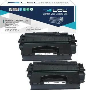 LCL Compatible for HP 49X Q5949X CRG-708 6000Pages (2-Pack,Black) Toner Cartridge for HP Laserjet 1320 1320N 1320TN 3390MFP 3392MFP 1320nw 1320t 3390 3392