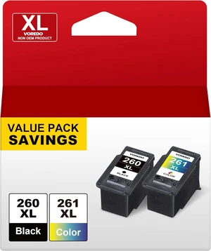 260XL and 261XL Ink Cartridges PG-260 XL CL-261 XL 260 261 Ink High Yield for TS4600 TS6420 TS6420a TR7020 TR7020a TS5320 Printer (1 Black, 1 Tri-Color) 260XL and 261XL Ink Cartridges PG-260 XL CL-261 XL 260 261 Ink High Yield for TS4600 TS6420 TS6420a TR7020 TR7020a TS5320 Printer (1 Black, 1 Tri-Color)