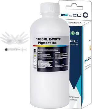 LCL Premium DTF White Ink 1000ML-DTF Transfer-Ink for PET Film, Refill for ET-8550 XP-15000 L1800 L805 R1390 R2400, Heat Transfer Printing Direct to Film (1000ml x 1, White) LCL Premium DTF White Ink 1000ML-DTF Transfer-Ink for PET Film, Refill for ET-8550 XP-15000 L1800 L805 R1390 R2400, Heat Transfer Printing Direct to Film (1000ml x 1, White)