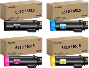 6510 Toner Cartridge 4 Pack 106R03476 106R03473 106R03474 106R03475 Replacement for Xerox 6510 6515 Toner Phaser 6510DNI 6510DN WorkCentre 6515DNI 6515DN Printer Ink(Black, Cyan, Magenta, Yellow) 6510 Toner Cartridge 4 Pack 106R03476 106R03473 106R03474 106R03475 Replacement for Xerox 6510 6515 Toner Phaser 6510DNI 6510DN WorkCentre 6515DNI 6515DN Printer Ink(Black, Cyan, Magenta, Yellow)