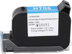 Black Ink Cartridge, 42ML ABS Handheld Portable Ink Cartridge Quick Dry Ink Cartridge Replacement for SC12 SC12T CP12 CP12W SC12KJ 12.7mm Handheld Inkjet Printer