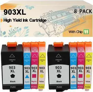 903 XL 903XL Ink Cartridge Compatible for HP OfficeJet 6950 6960 OfficeJet Pro 6960 6970 Printers Combo Pack*2