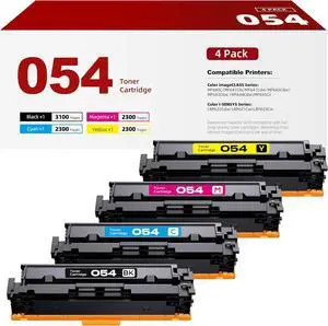 054H Toner Cartridge Compatible with Canon 054 054H CRG-054 CRG-054H Replacement for Canon Color ImageClass MF640C MF641CW MF641Cdw MF642Cdw MF643Cdw MF644Cdw LBP622Cdw Printer(4 Pack) 054H Toner Cartridge Compatible with Canon 054 054H CRG-054 CRG-054H Replacement for Canon Color ImageClass MF640C MF641CW MF641Cdw MF642Cdw MF643Cdw MF644Cdw LBP622Cdw Printer(4 Pack)