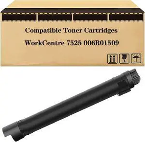 Compatible Toner Cartridge Replacement for Xerox WorkCentre 7525 006R01509 006R01510 006R01511 006R01512 Toner High Yield for WorkCentre-7525 7530 7535 7545 7830 783 1 Black