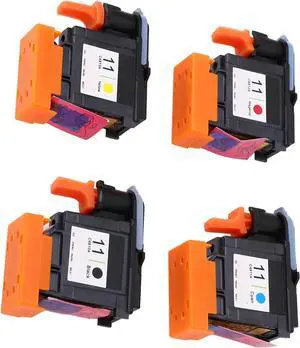 4 Pcs Printhead for Designjet, Good Compatible Printhead Replacement, Abs, 4Pcs Printhead,for Designjet 100 110 111 500 510 800 813 850 Magenta Black Cyan Yellow Print Head Replacement