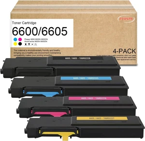 Phaser 6600 / WorkCentre 6605 High Capacity Toner (4 Pack, BK/C/M/Y) - 106R02228 106R02225 106R02226 106R02227 Toner Replacement for Xerox Phaser 6600 6600N 6600DN WorkCentre 6605N 6605DN Printer Phaser 6600 / WorkCentre 6605 High Capacity Toner (4 Pack, BK/C/M/Y) - 106R02228 106R02225 106R02226 106R02227 Toner Replacement for Xerox Phaser 6600 6600N 6600DN WorkCentre 6605N 6605DN Printer