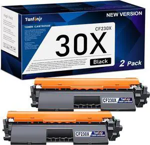 30X CF230X Toner Cartridge High Yield 2-Pack with Chip: 30X 30A Black Toner Cartridge Replacement for HP CF230A CF230X Toner Cartridge for Laser Pro M203 Series, Pro MFP M227fdn, M227fdw Printer