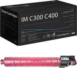 Wondrx High Yield IM C300 842378 842379 842380 842381 Toner Cartridges, Compatible with Ricoh IM C300F C400F C400SRF Printer - Estimated Yield 18000 Pages (1 Pack Magenta)
