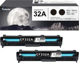 32A Imaging Drum Black Extra High-yield 2-Pack 32A Drum Unit Replacement for HP 32A Imaging Drum CF232A Works with MFP M227 M227fdw M227fdn M227sdn M203 M203dw M203d M203dn Printer (No Toner Included)