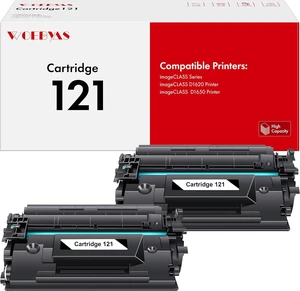 121 Black Toner Cartridge Compatible Replacement for Canon 121 CRG121 CRG-121 High Yield Replacement Work for Canon imageCLASS D1620 D1650 1620 1650 Printer (Black, 2 Pack) 121 Black Toner Cartridge Compatible Replacement for Canon 121 CRG121 CRG-121 High Yield Replacement Work for Canon imageCLASS D1620 D1650 1620 1650 Printer (Black, 2 Pack)
